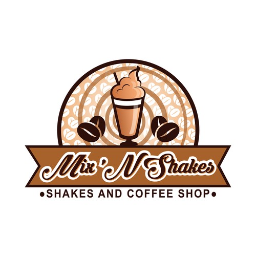 Logo for shakes and coffee shop