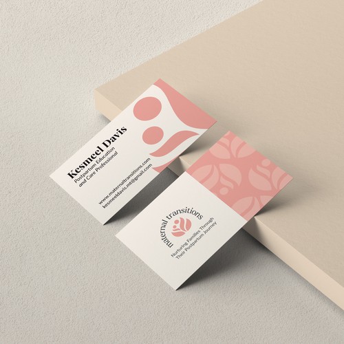 Welcoming Business Card Design for Kesmeel, Postpartum Doula & Care Specialist