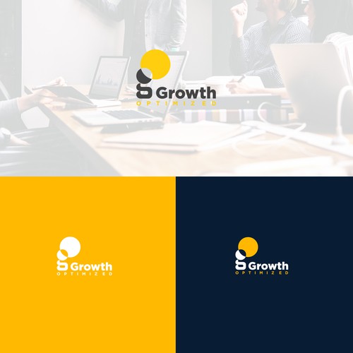 Growth business consultants logo design.