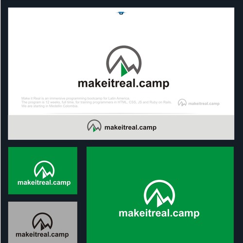 Brand identity for Make it Real, an immersive programming bootcamp