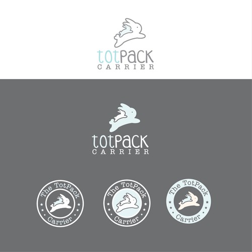 Beautiful logo for the baby/child backpack (TotPack) carrier