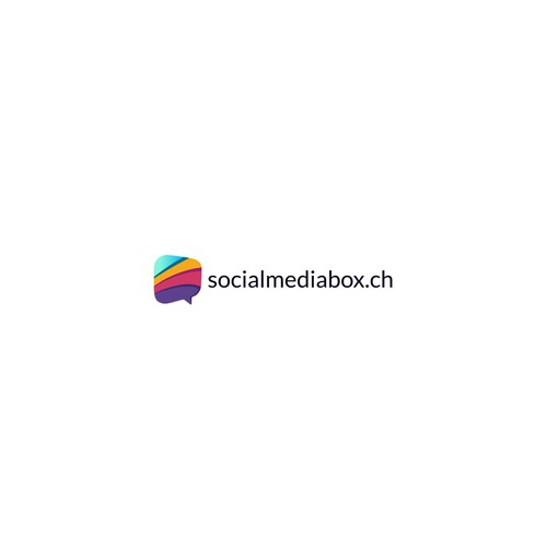 Logo design for "socialmediabox.ch".