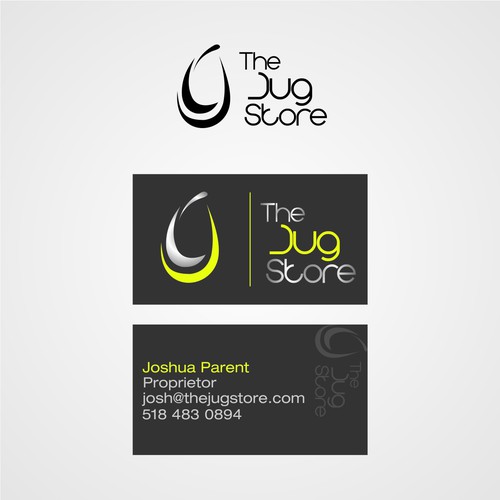 The Jug Store logo and business card