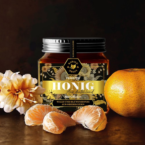 Luxury honey packaging design