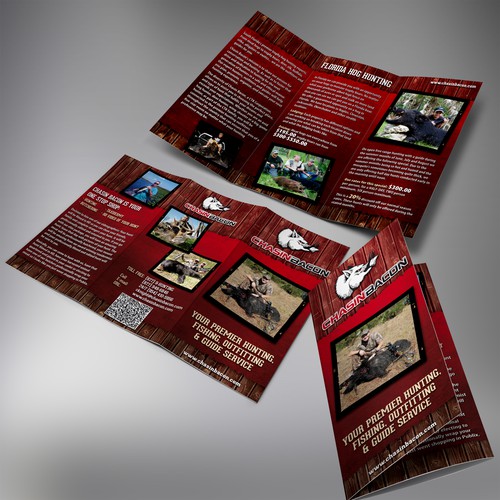 brochure design for CHASIN BACON