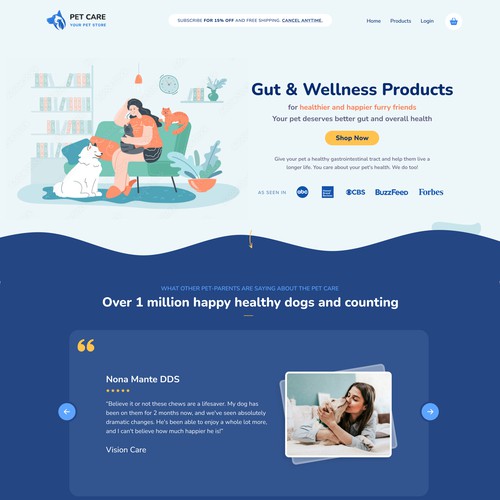 Pet Food Ecommerce Content Web
