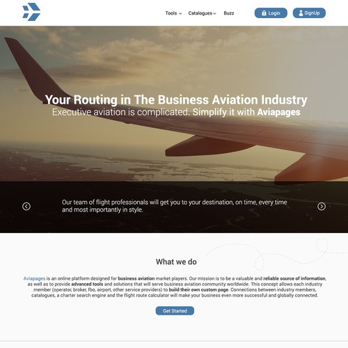 online platform for business aviation market 