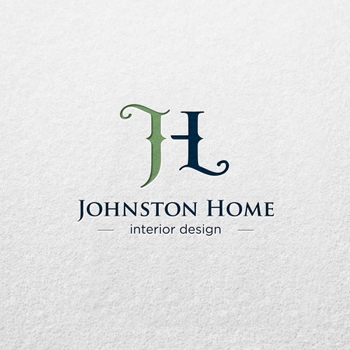 The best logo concept and artistic design for Johnston Home interior design.