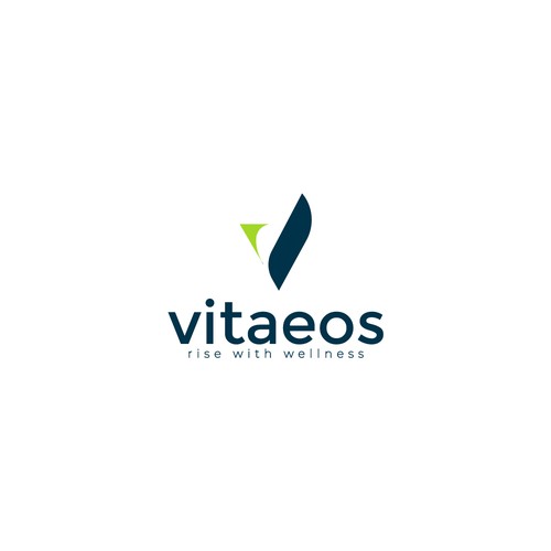 Vitaeos wellness logo design