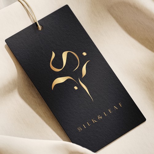 Silk & Leaf - Elegant Logo Design