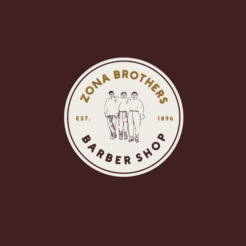 Zona Brothers Barbershop Logo Design