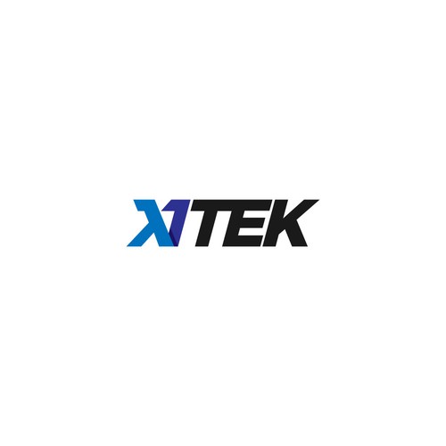 Bold dynamic logo for X1 Tek