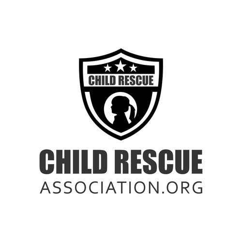 Child Rescue in a shield shape