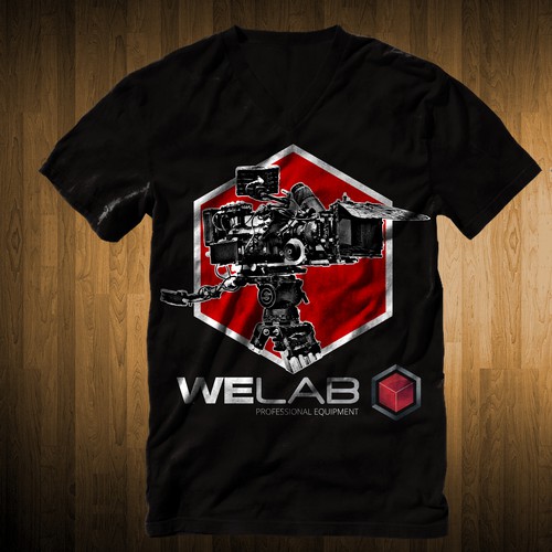 T-shirt design for “WeLab” photo and video