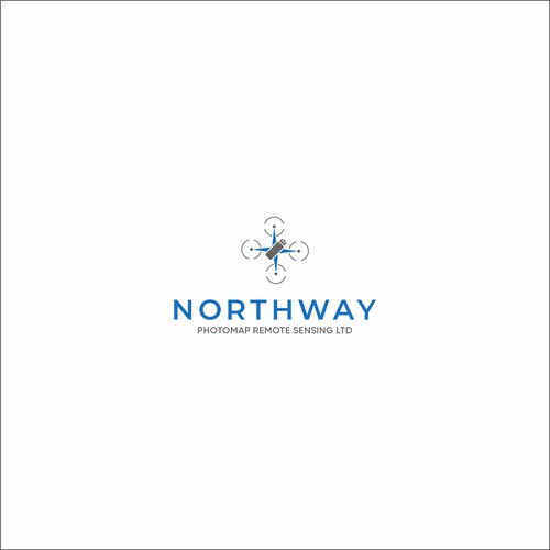 Modern Geospatial Logo Concept for Northway Photomap Remote Sensing
