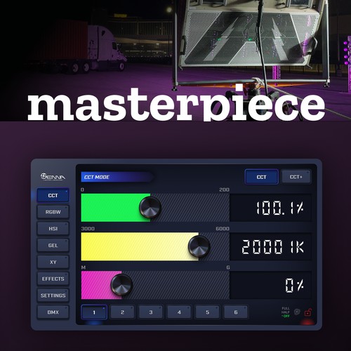 Modern Skeuomorphic Touch Screen UI Design with 3D Elements