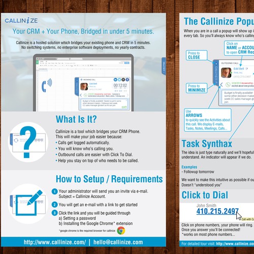 Create a product introduction flyer for a fast growing San Francisco startup!