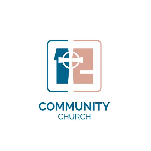 Logo for Community Church based on 12 Disciples of Jesus