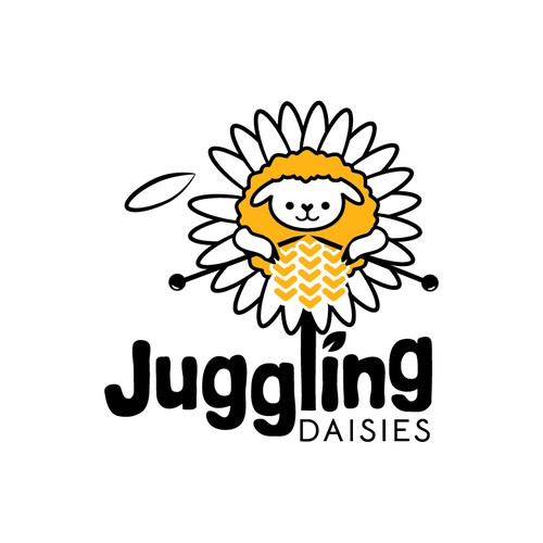 Logo available for customisation and sale.A fiber farm logo with sheep and alpacas.