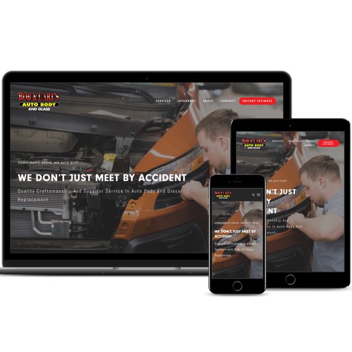A Repaired Website for an Auto Repair Shop