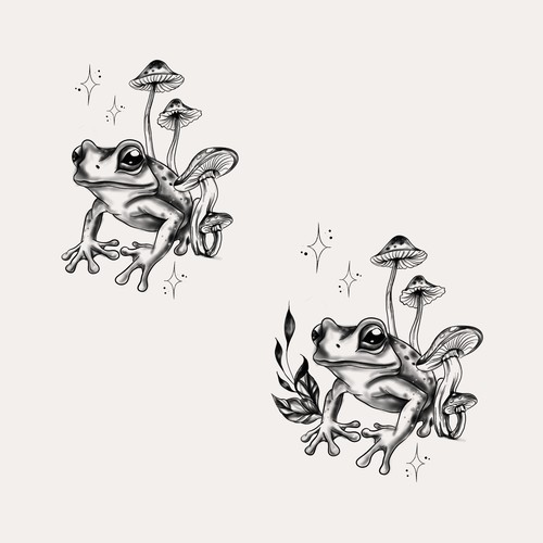 Cute Frog Tattoo