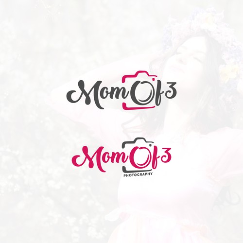 Mom of 3 Photography Logo Design