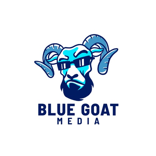 Concept Logo Design for Blue Goat Media