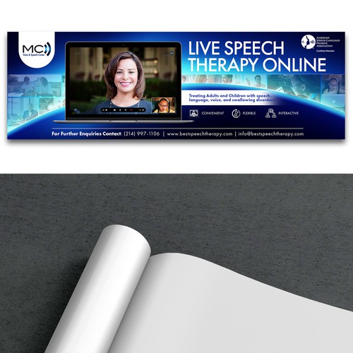 Print Ad for Live Speech Therapy Online