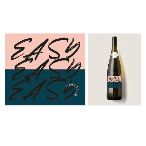 Bold wine label design for German Wine collective