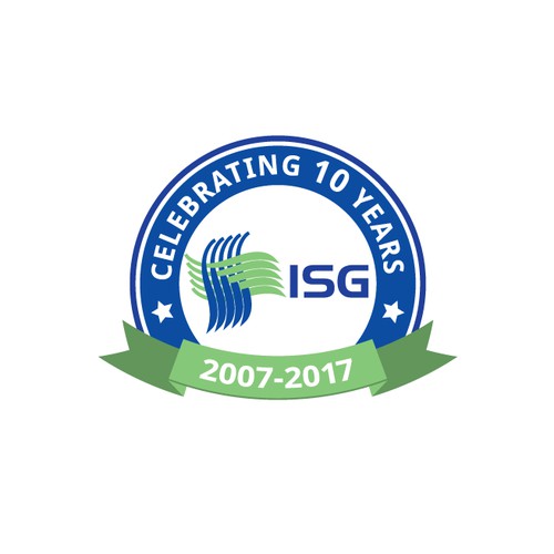 ISG 10 year anniversary badge