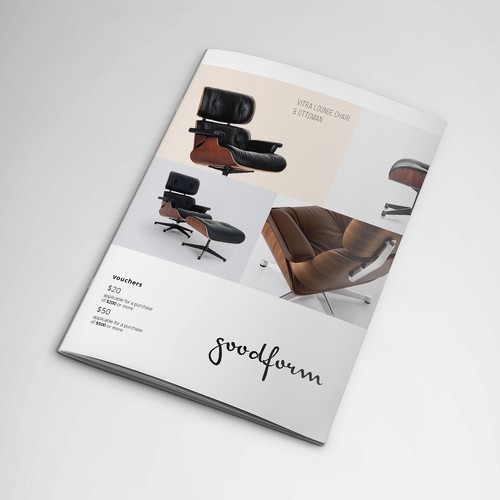 Catalog with minimalist style