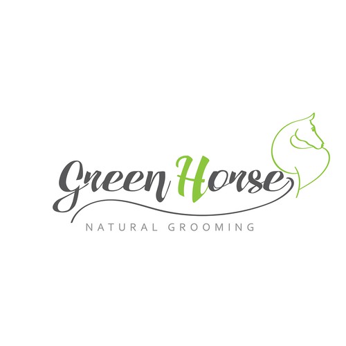 Concept logo for horse grooming Company