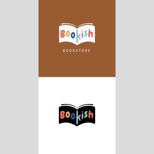 Fun logo concept for bookstore