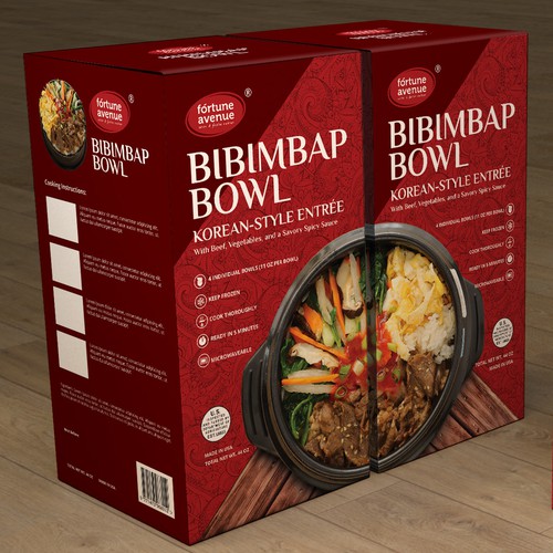 Packaging design for Fortune Avenue Bibimbap Bowl