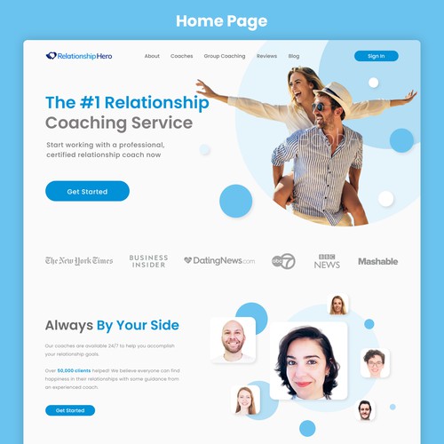 Relathionship Hero Web Redesign Concept