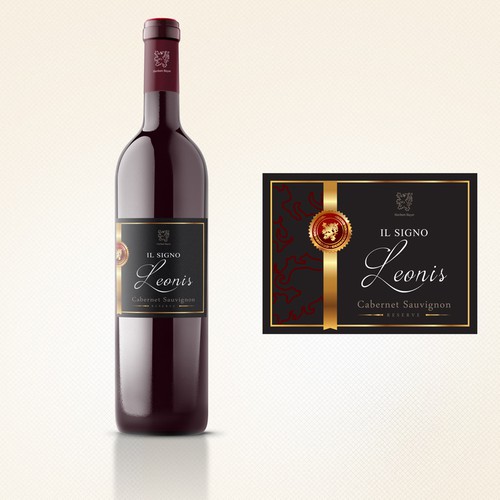 Wine label for one of Austria's top wineries