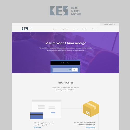 Website Template for a Visa Support service