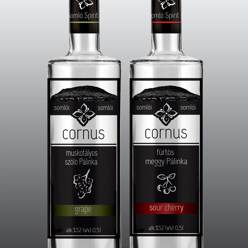 Re-Design Bottle Label for Premium Fruit Brandy