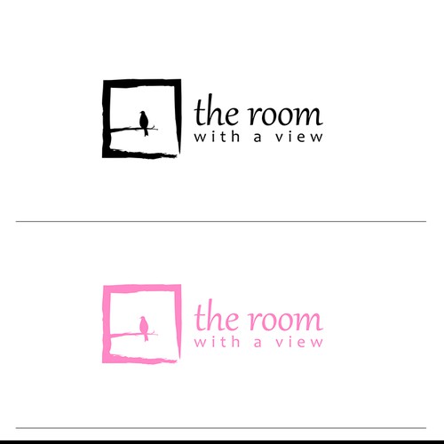 Create an eye catching logo for an interior design/wedding planning team called "A Room With a View"