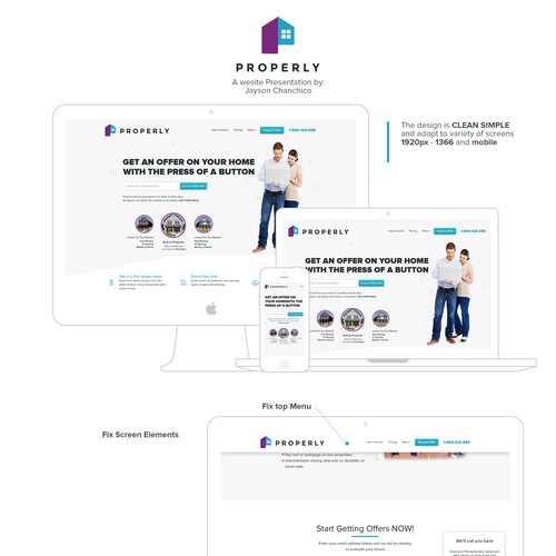 Modern house real estate site
