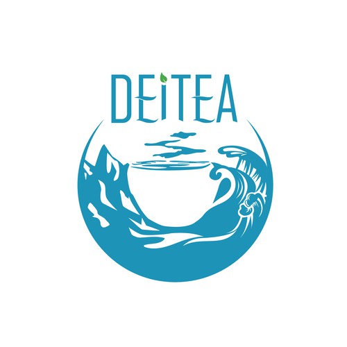 Logo for an adventure themed tea company