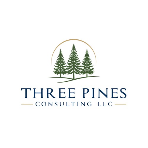 Evergreen Pines Tree Logo
