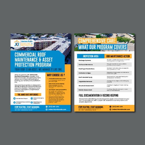 James Kate Roofing & Restoration Brochure