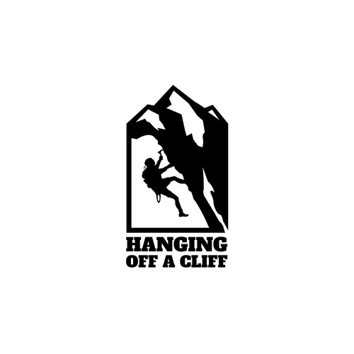 Logo concept for "Hanging Off A Cliff"