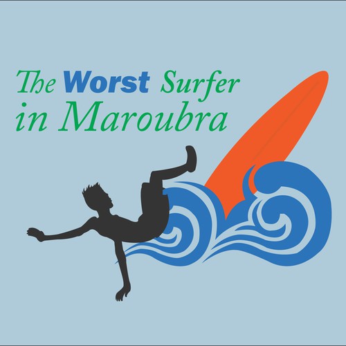 Logo for satirical surfing company in Maroubra.
