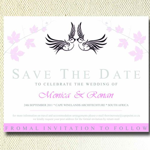 stationery for Wedding Save The Date