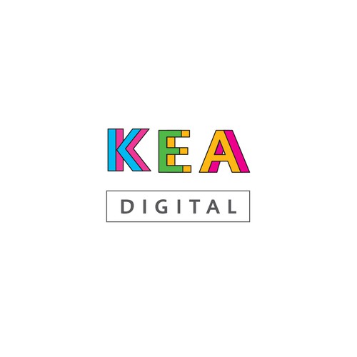 KEA digital logo design