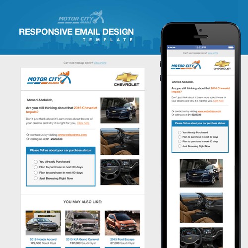 Motor City Arabia Email Template