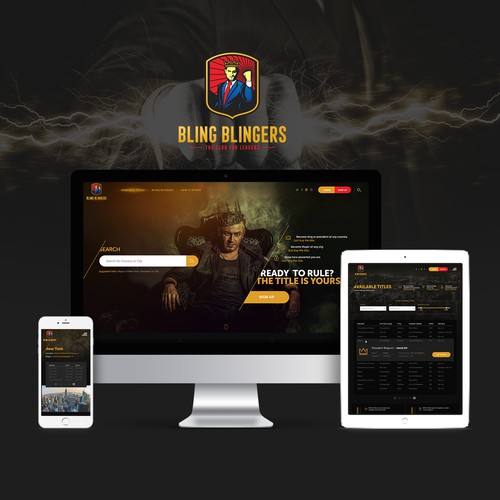 Website & UI/UX for new online game