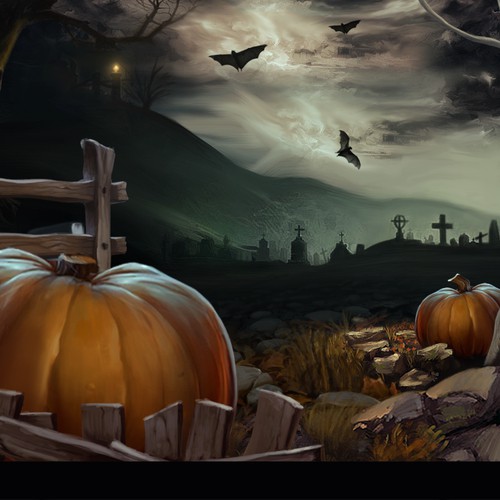 Halloween Environment Concept Art